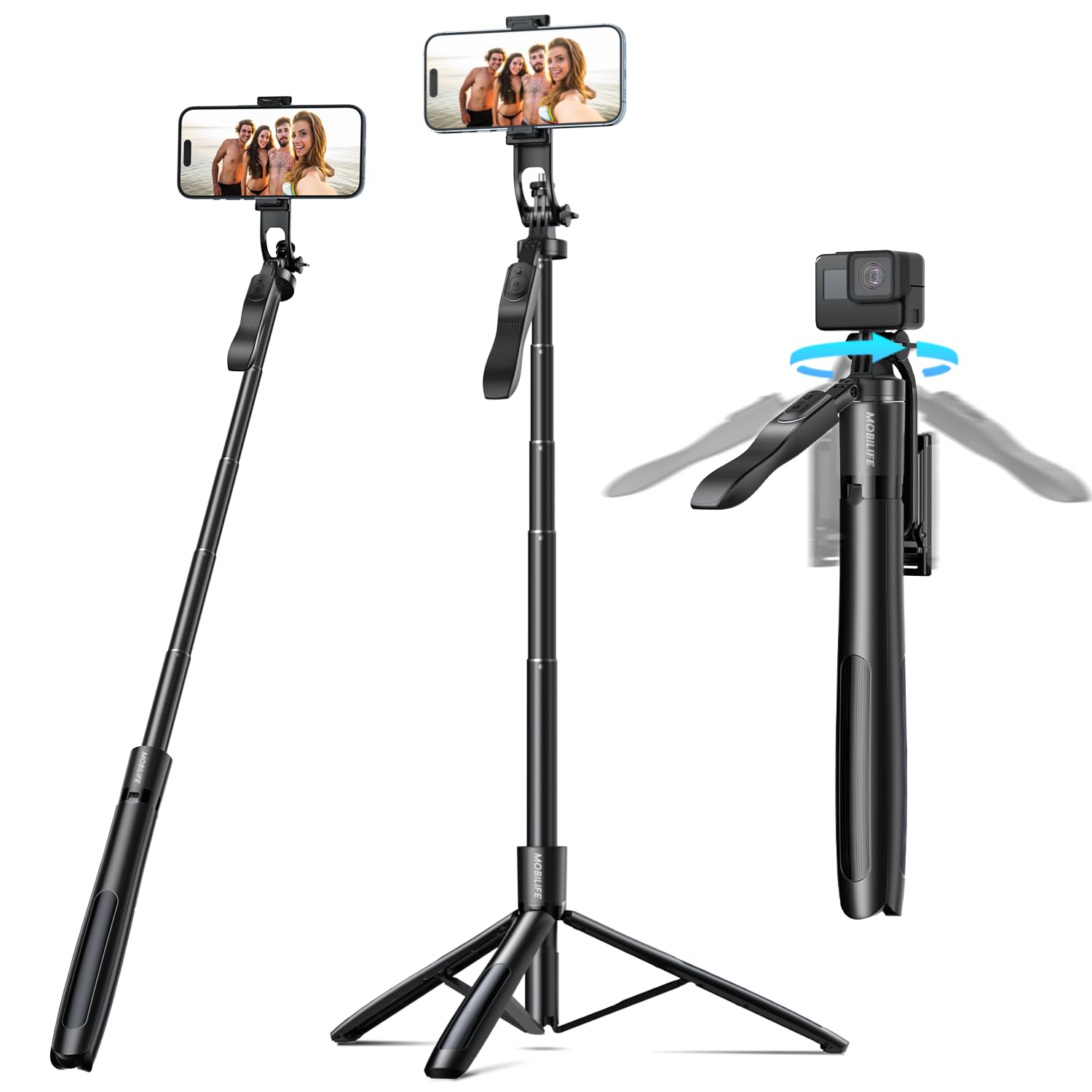 Mobilife 62 Inch Selfie Stick Tripod
